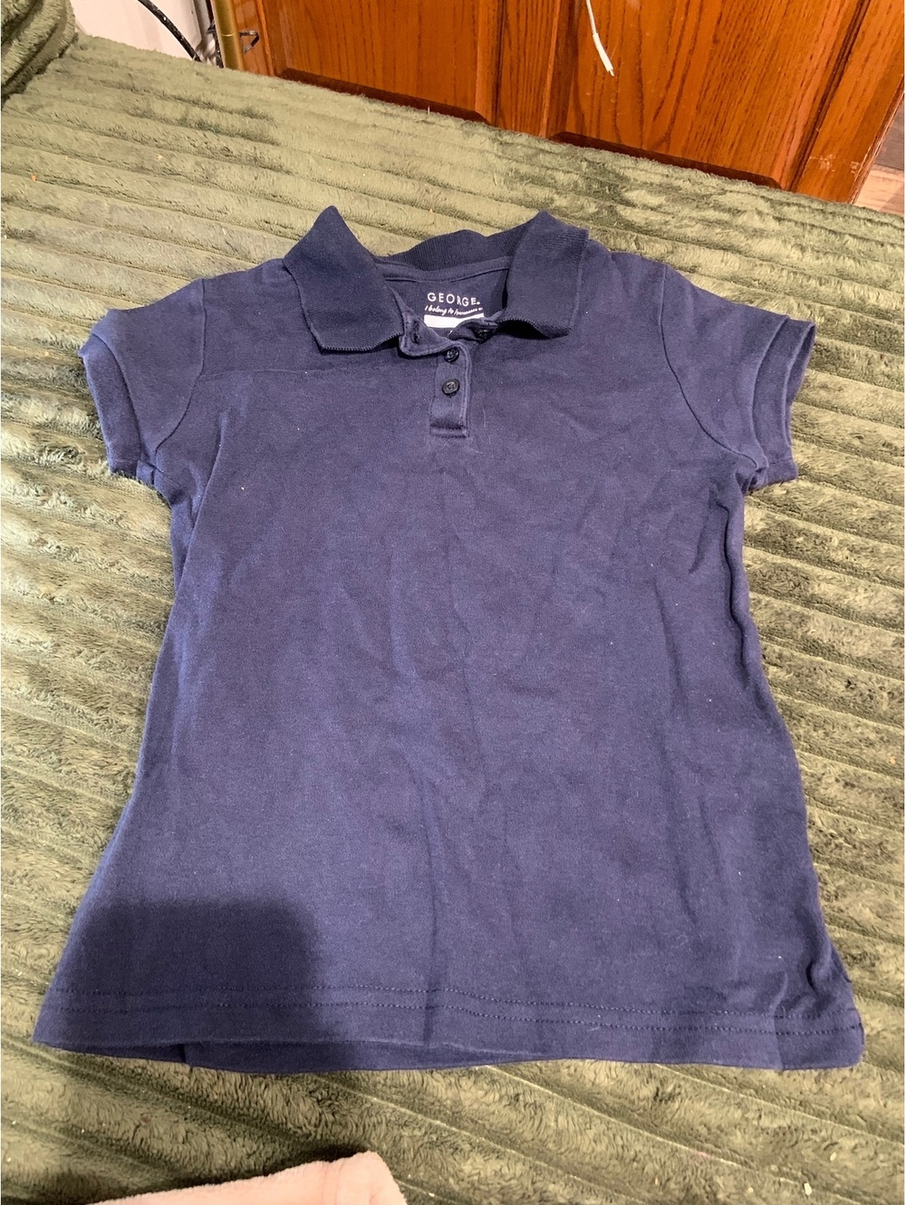 George navy short sleeve polo shirt